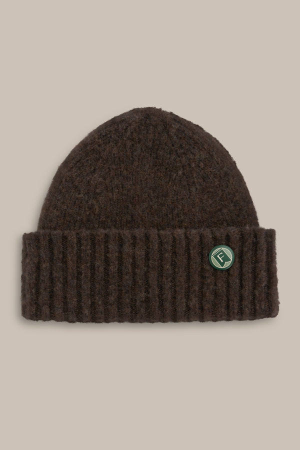 Fishtail Shaggy Beanie - Brown
