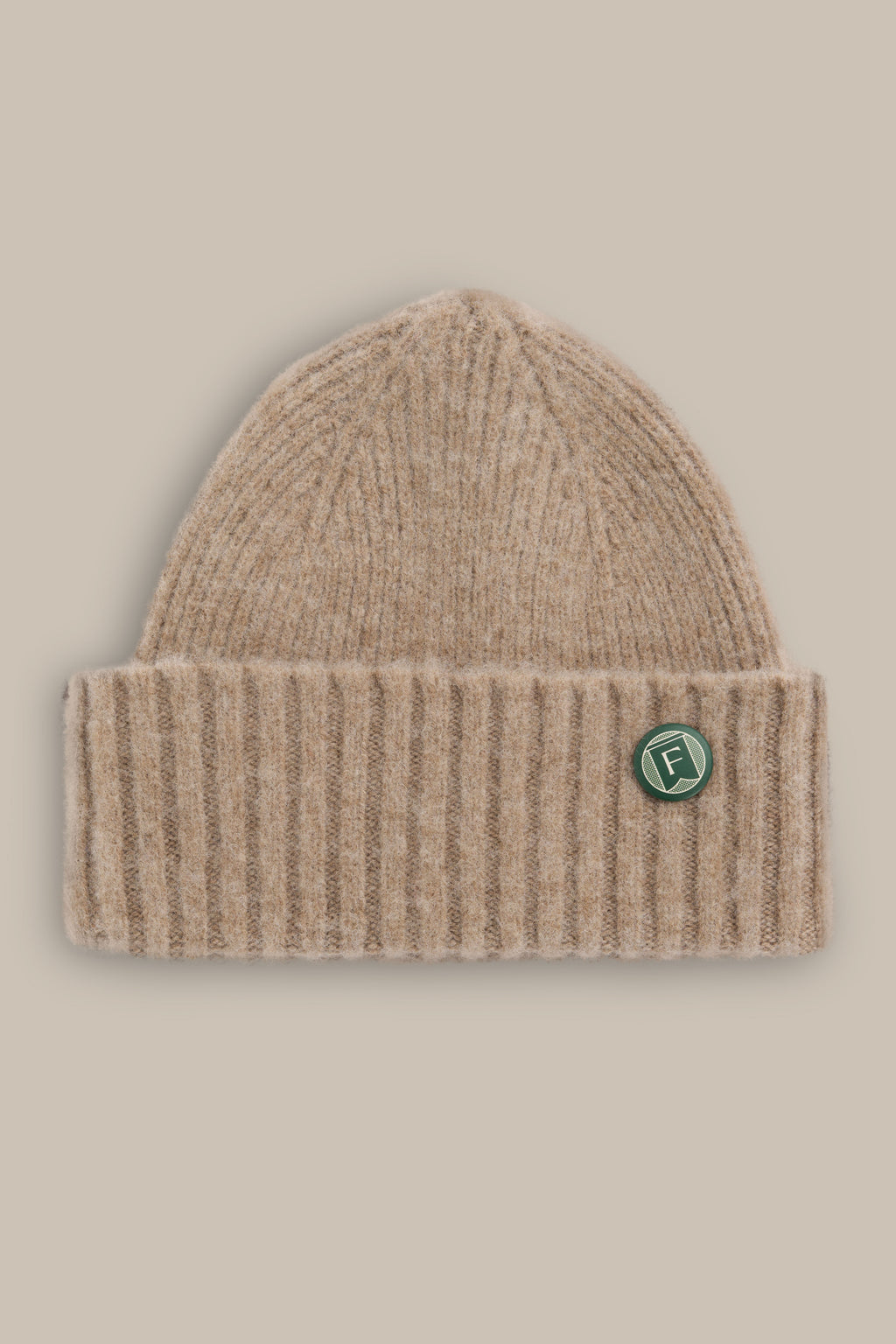 Fishtail Shaggy Beanie - Camel