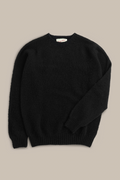 Fishtail Shaggy Jumper - Black