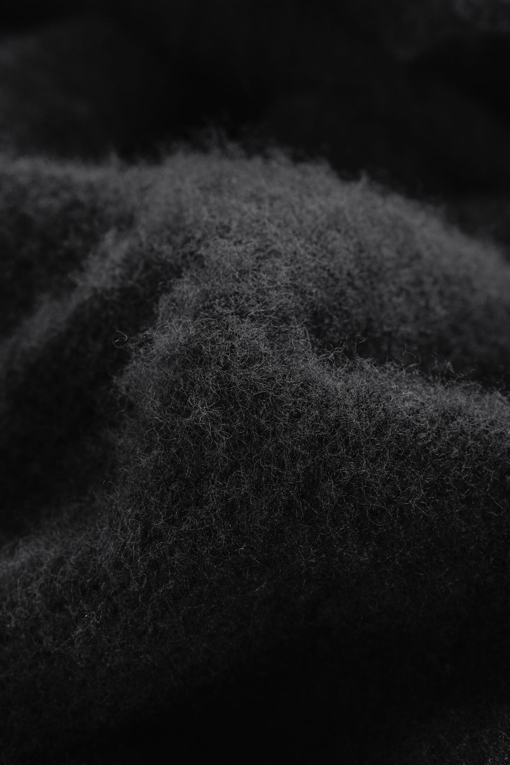 Fishtail Shaggy Jumper - Black