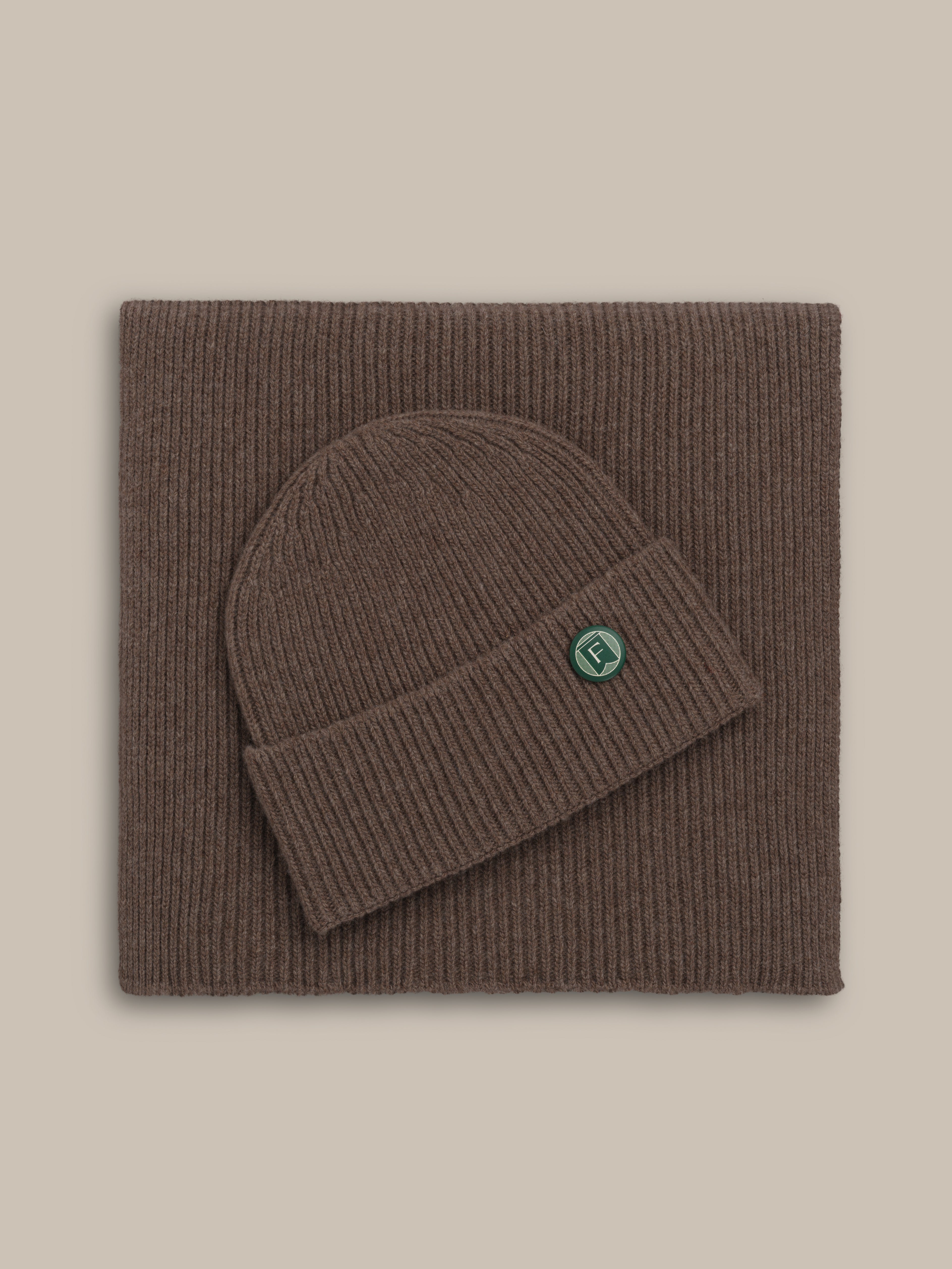 Fishtail Marina Beanie - Brown