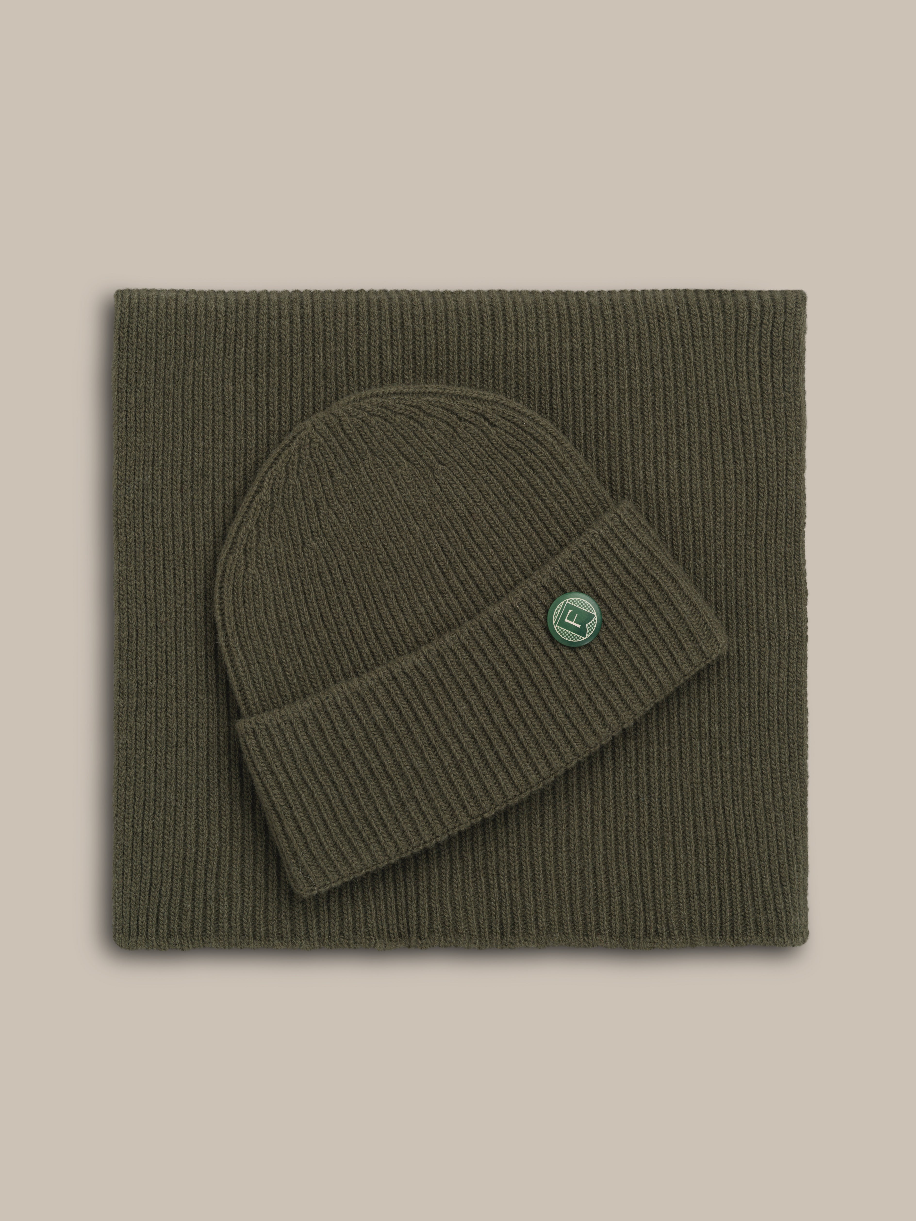 Fishtail Marina Beanie - Olive