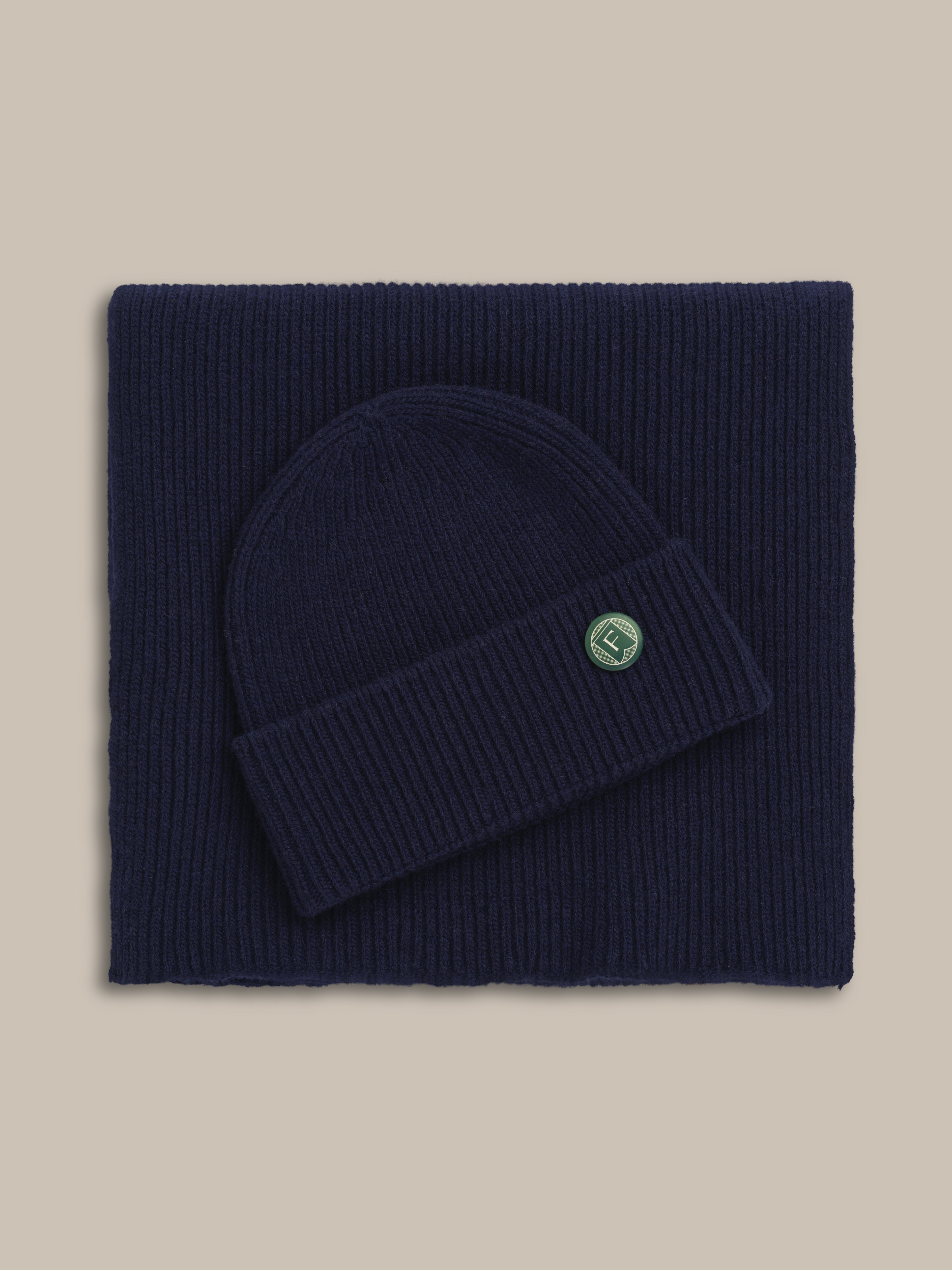 Fishtail Marina Beanie - Navy