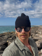 Fishtail Marina Beanie - Black