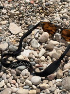 Fishtail black eyewear retainer