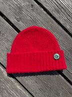 Fishtail Shaggy Beanie - Red