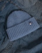 Fishtail Shaggy Beanie - Sky