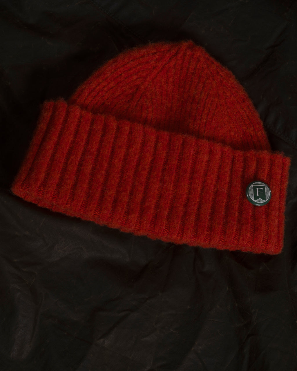 Fishtail Shaggy Beanie - Red