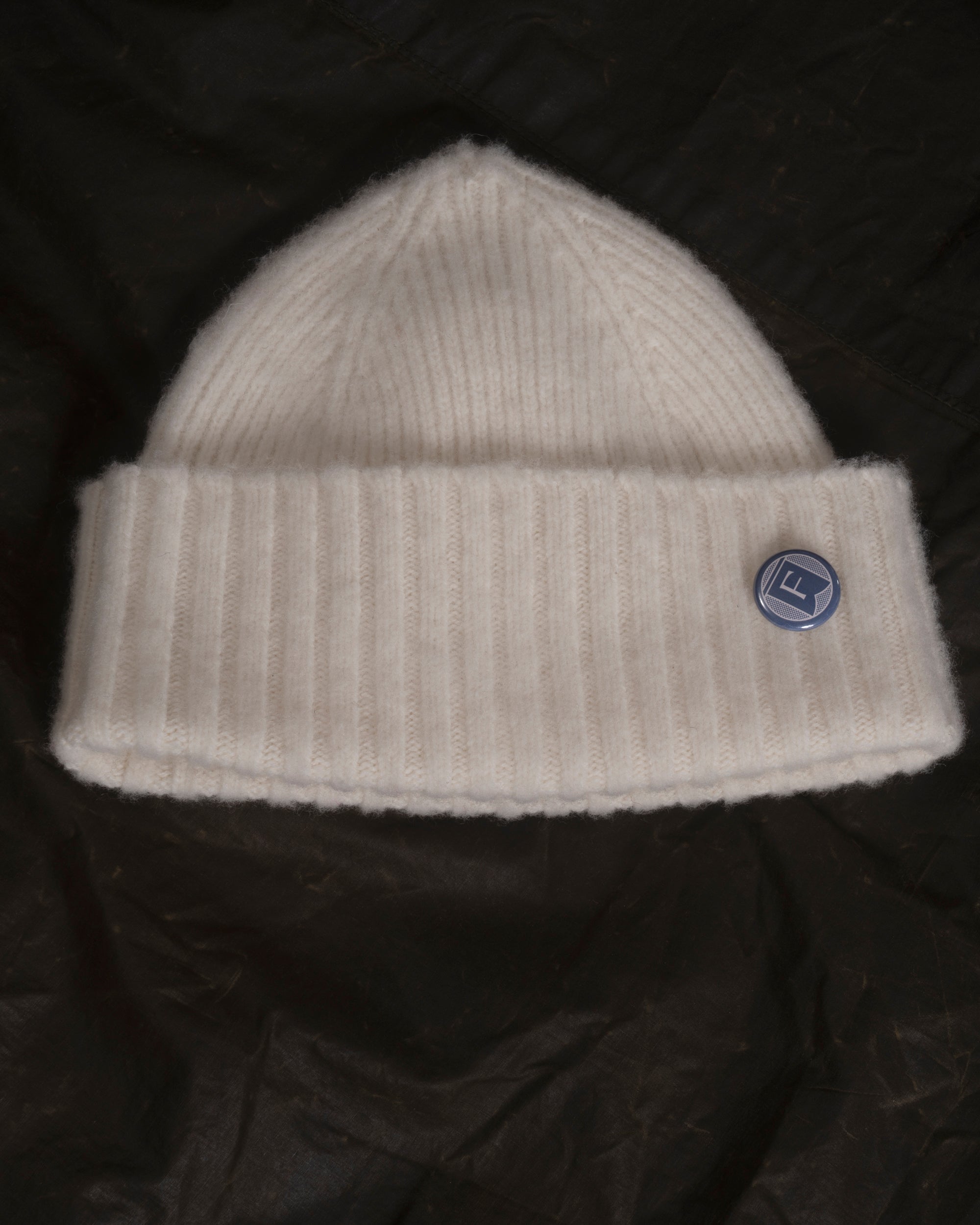 Fishtail Shaggy Beanie - Ecru