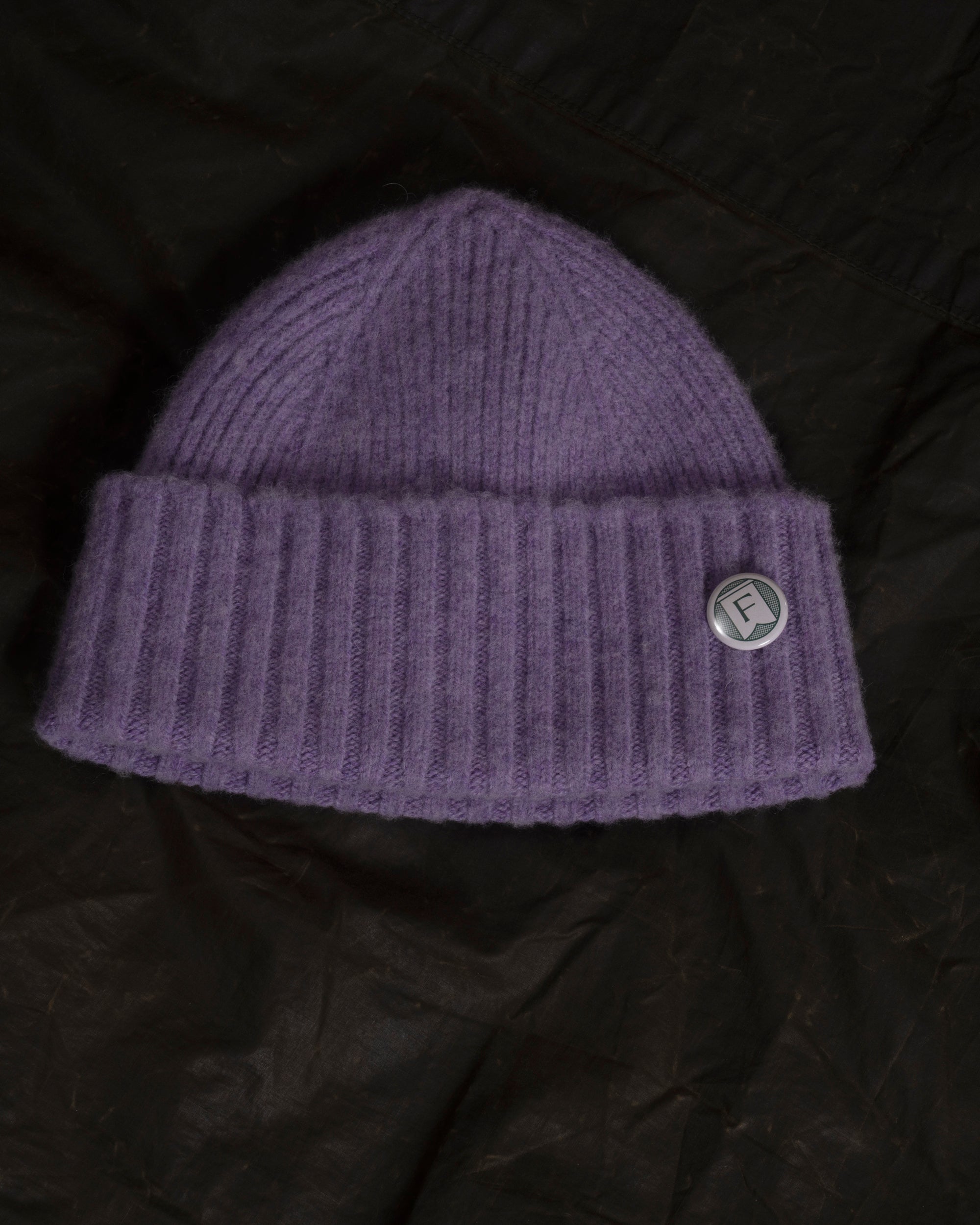 Fishtail Shaggy Beanie - Lilac