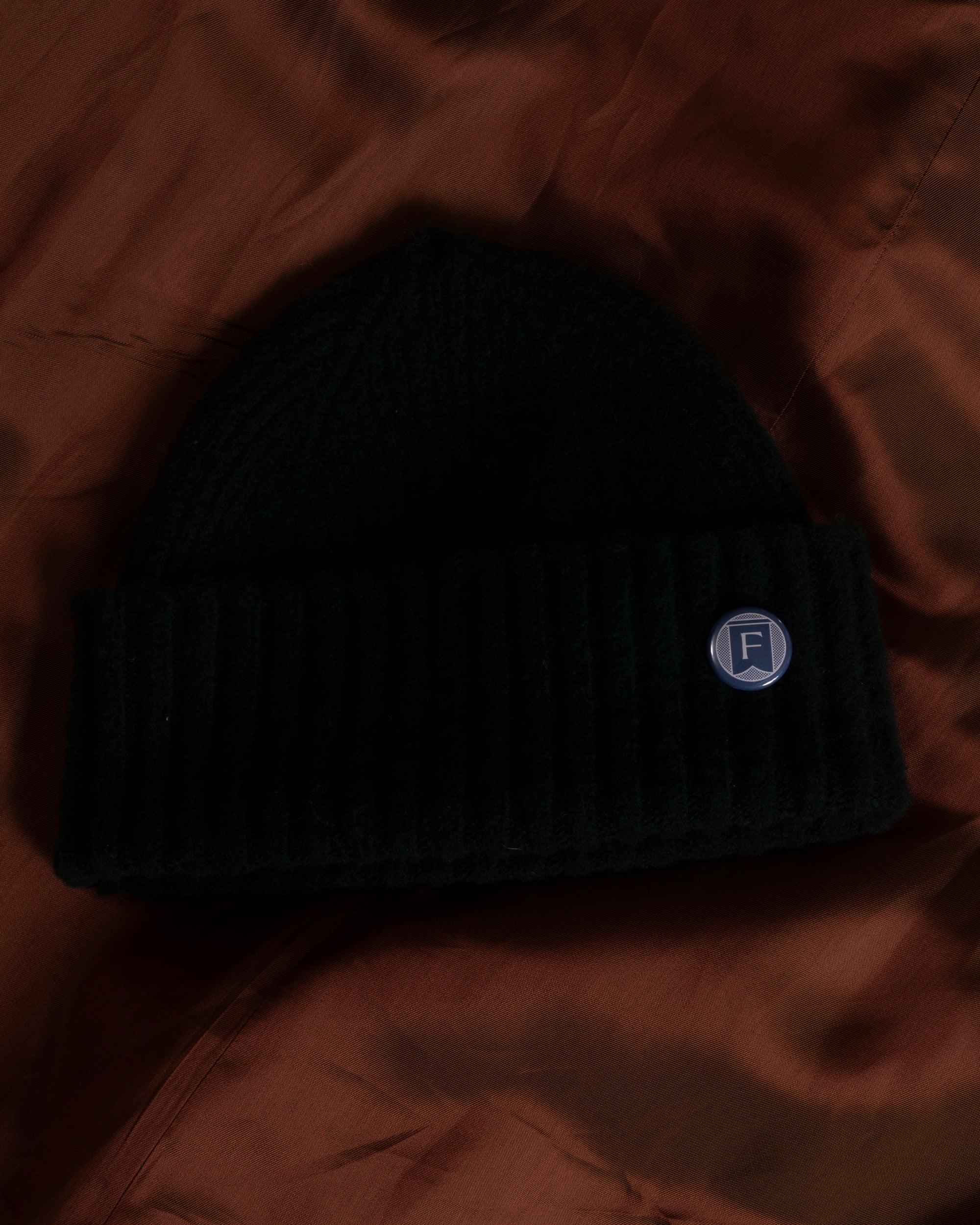 Fishtail Shaggy Beanie - Black