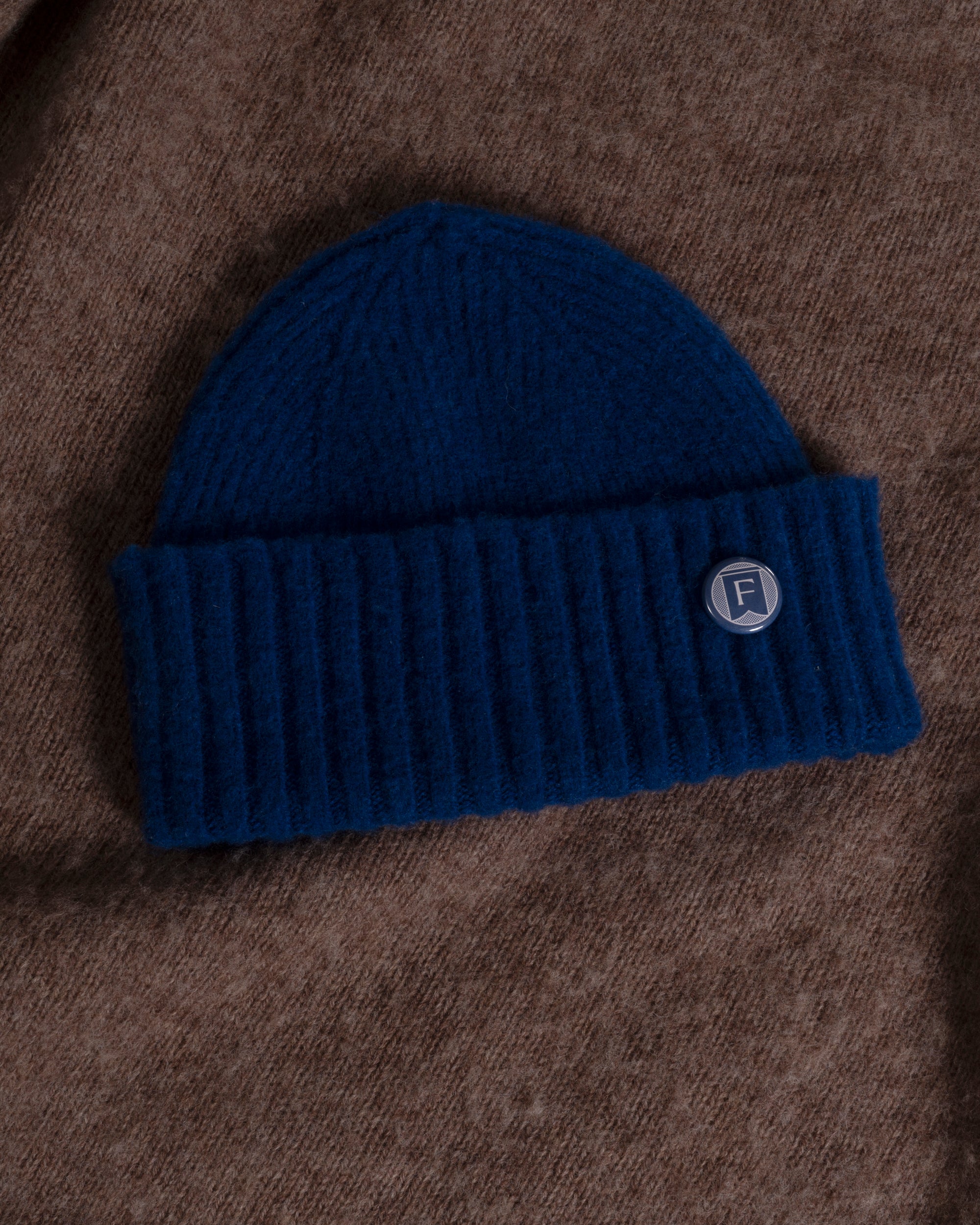 Fishtail Shaggy Beanie - Blue