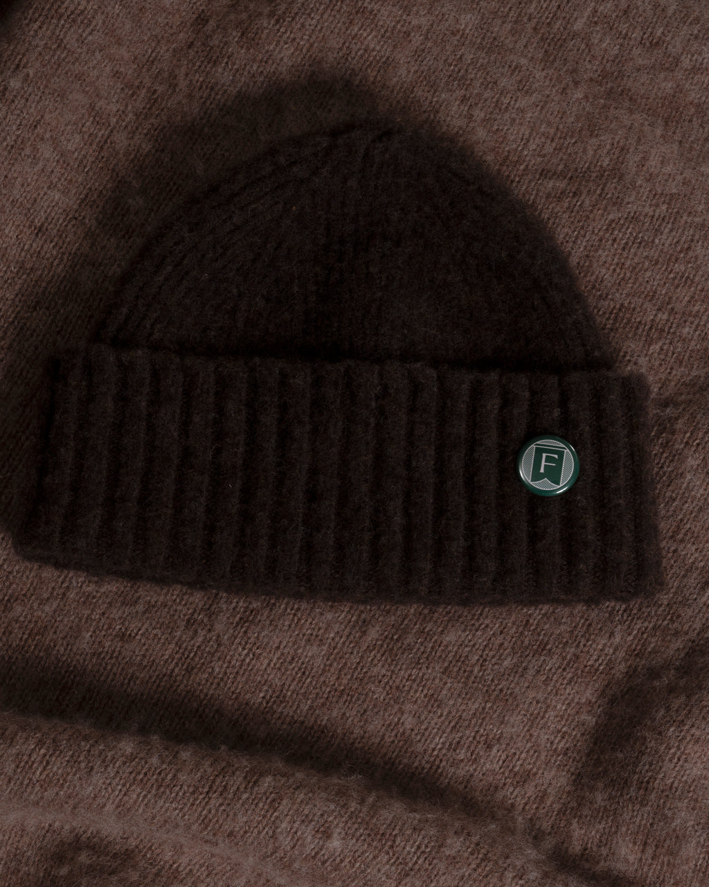 Fishtail Shaggy Beanie - Brown