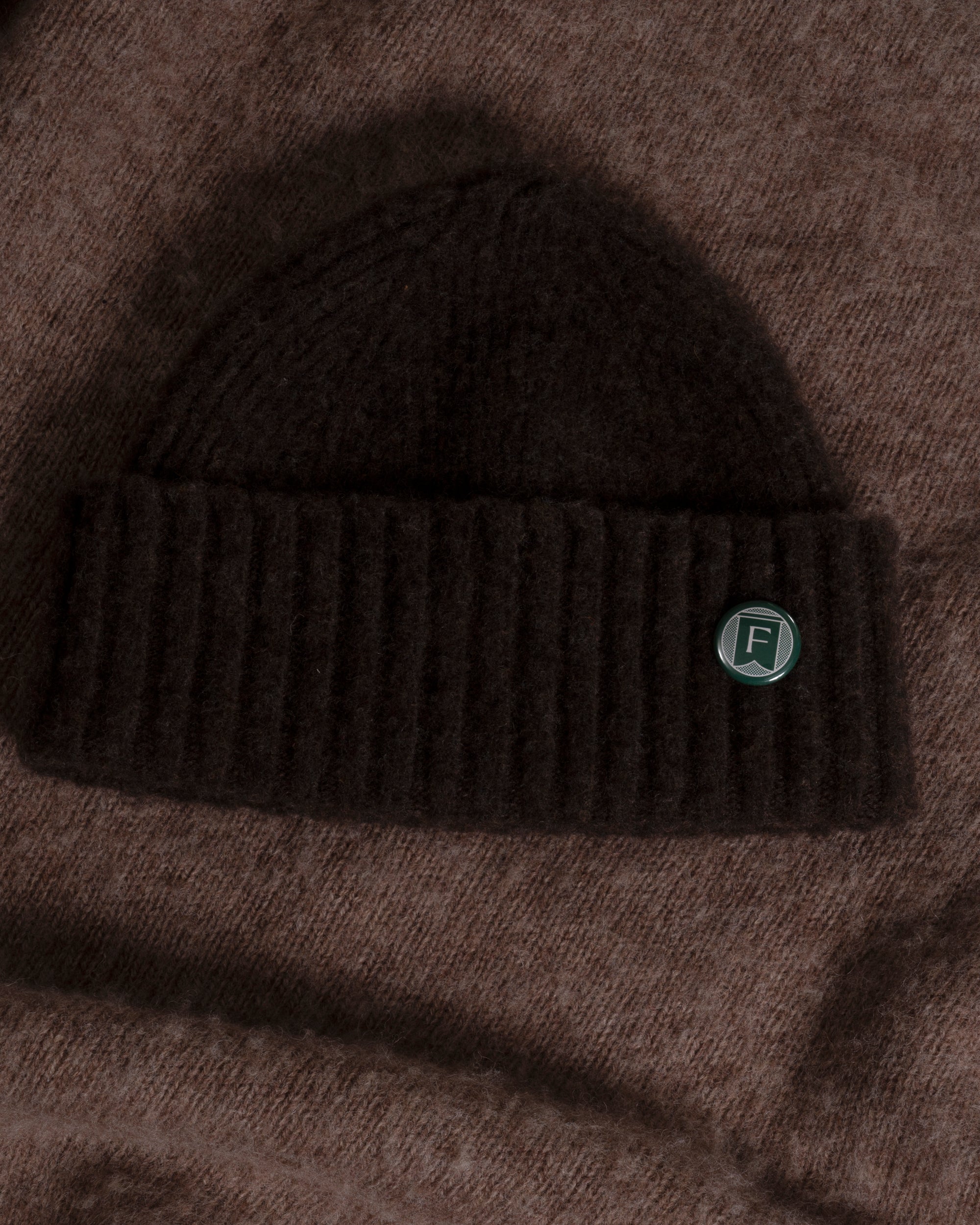 Fishtail Shaggy Beanie - Brown