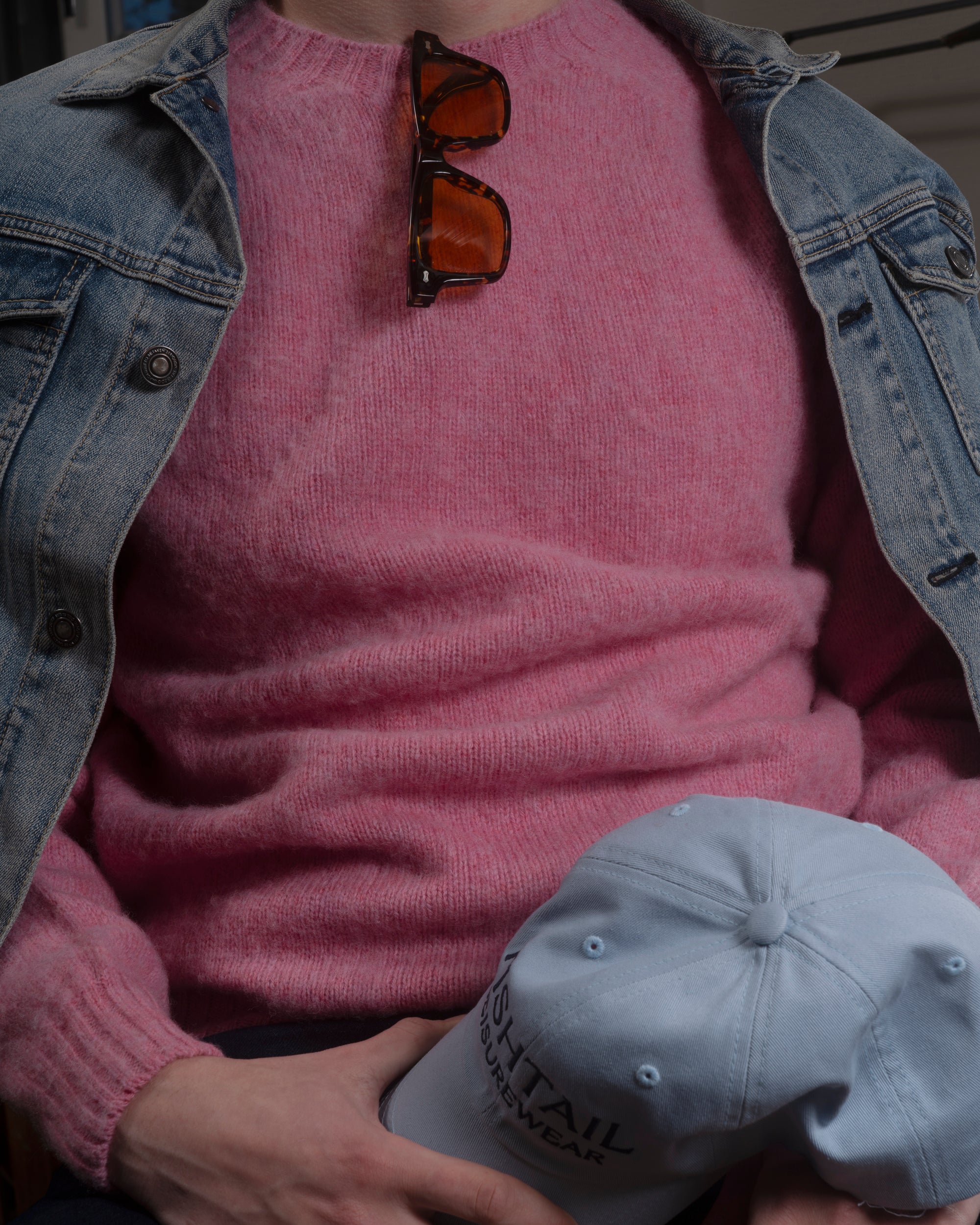 Fishtail Shaggy Jumper - Ballerina