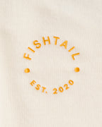 Fishtail cashmere and fine merino wool jumper - Ecru