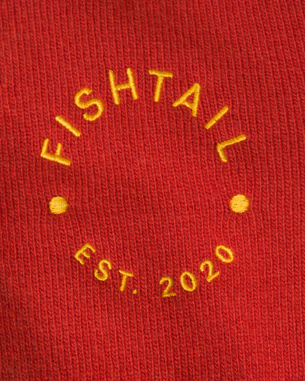 Fishtail cashmere and fine merino wool jumper - Red